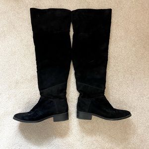 Black over the knee boots